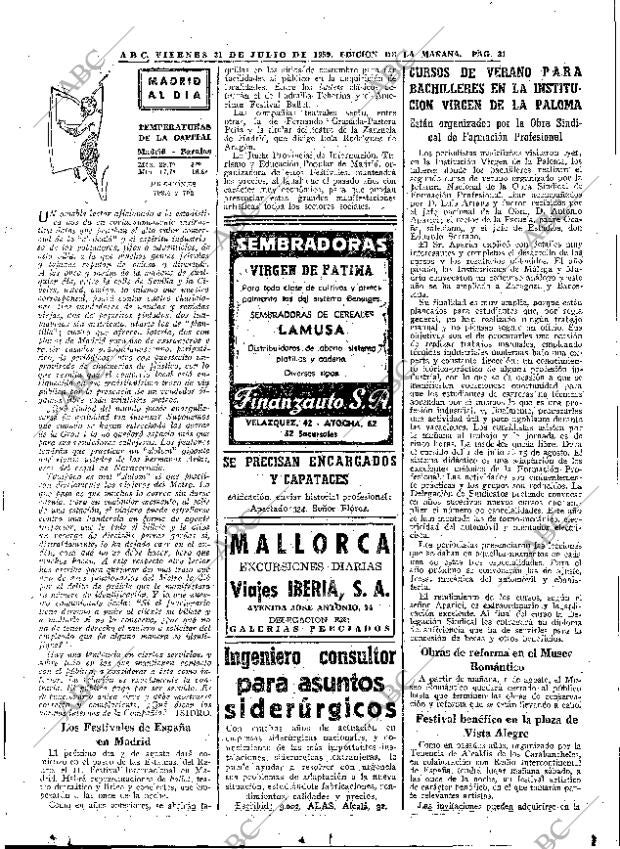 ABC MADRID 31-07-1959 página 31