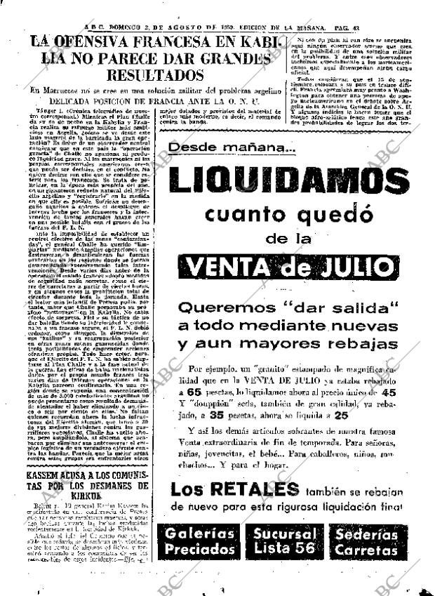 ABC MADRID 02-08-1959 página 43