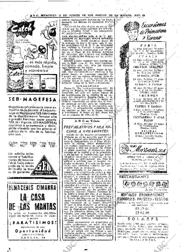 ABC MADRID 12-08-1959 página 42