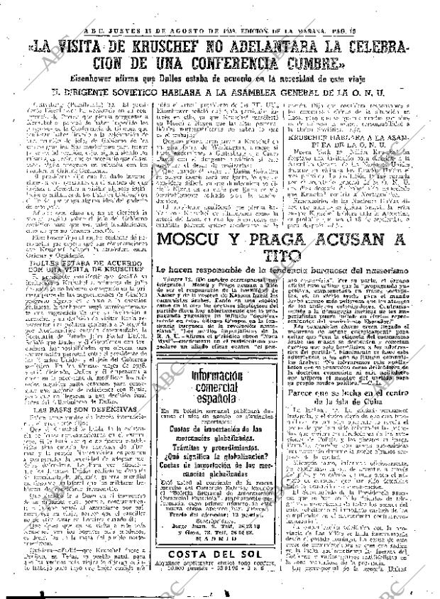 ABC MADRID 13-08-1959 página 19