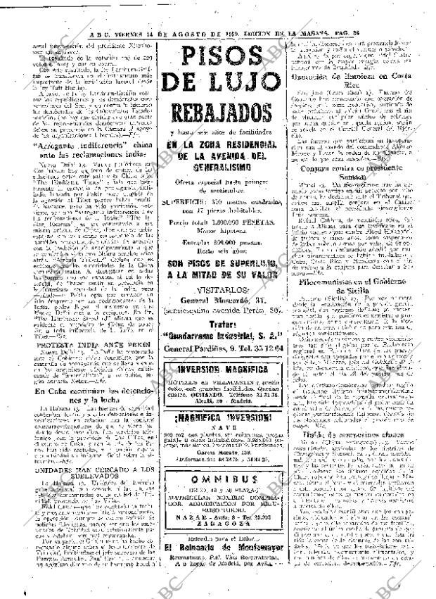 ABC MADRID 14-08-1959 página 26