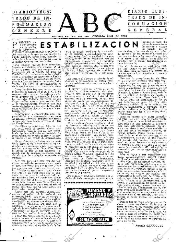 ABC MADRID 14-08-1959 página 3