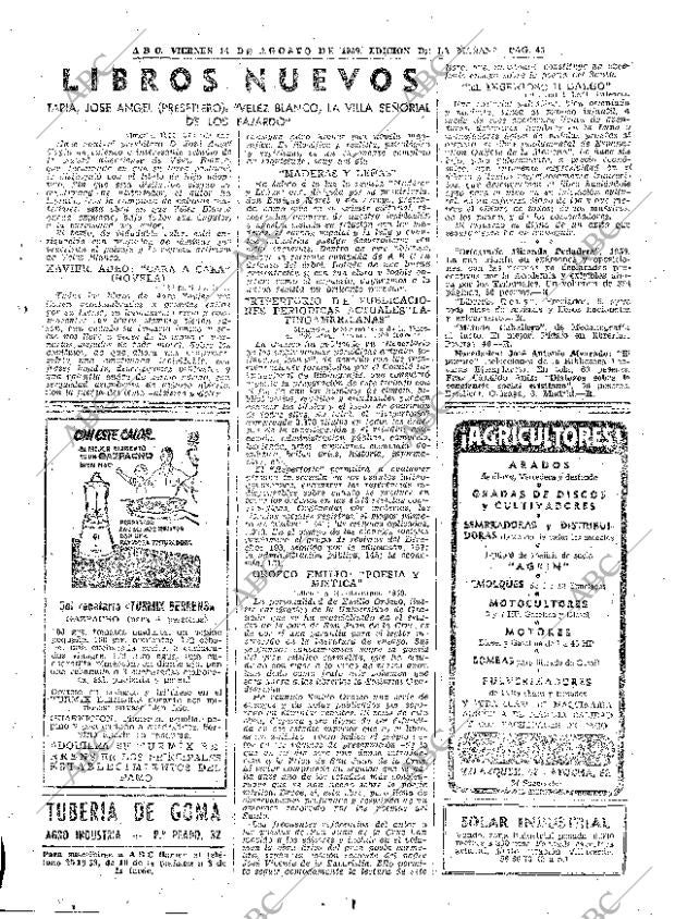ABC MADRID 14-08-1959 página 45
