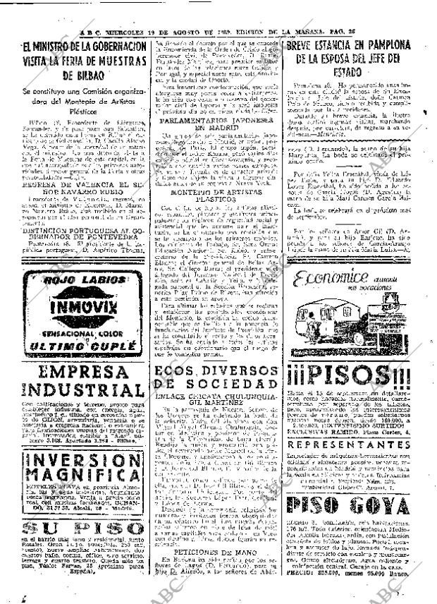 ABC MADRID 19-08-1959 página 26