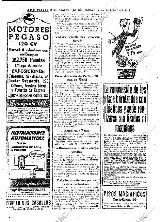 ABC MADRID 27-08-1959 página 22