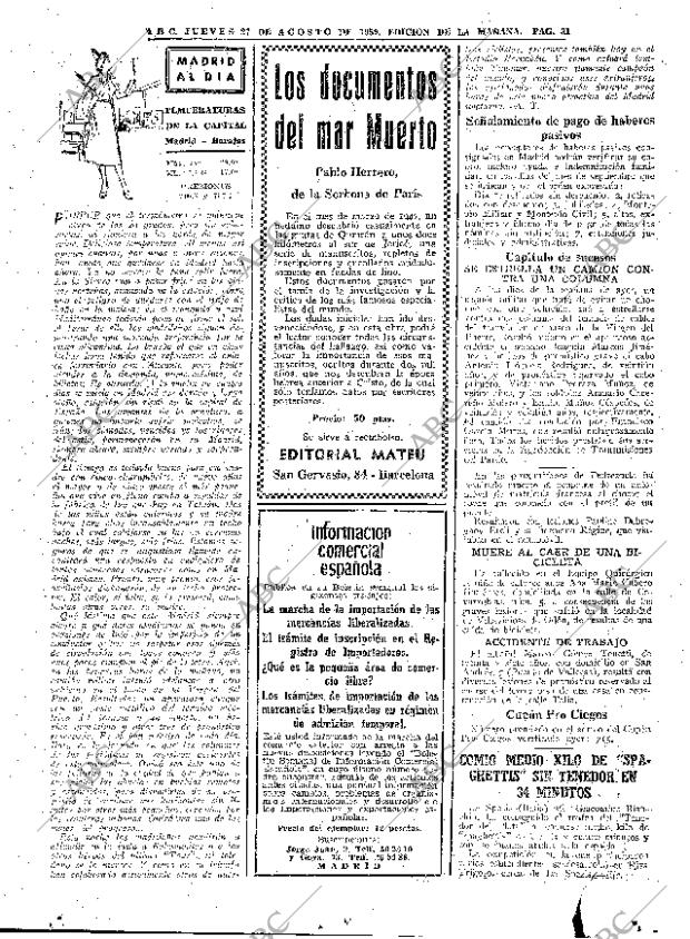 ABC MADRID 27-08-1959 página 31