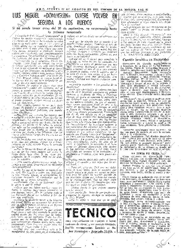 ABC MADRID 27-08-1959 página 33