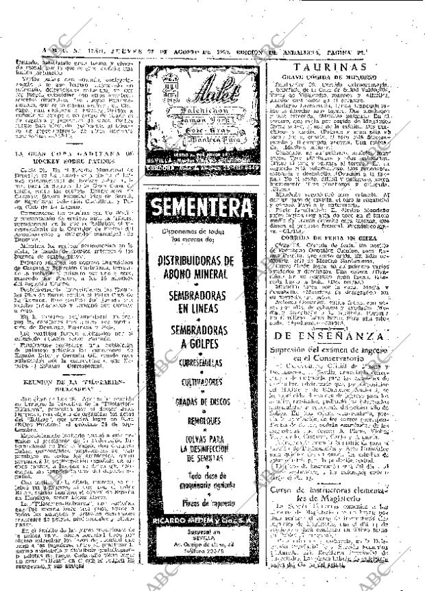 ABC SEVILLA 27-08-1959 página 22