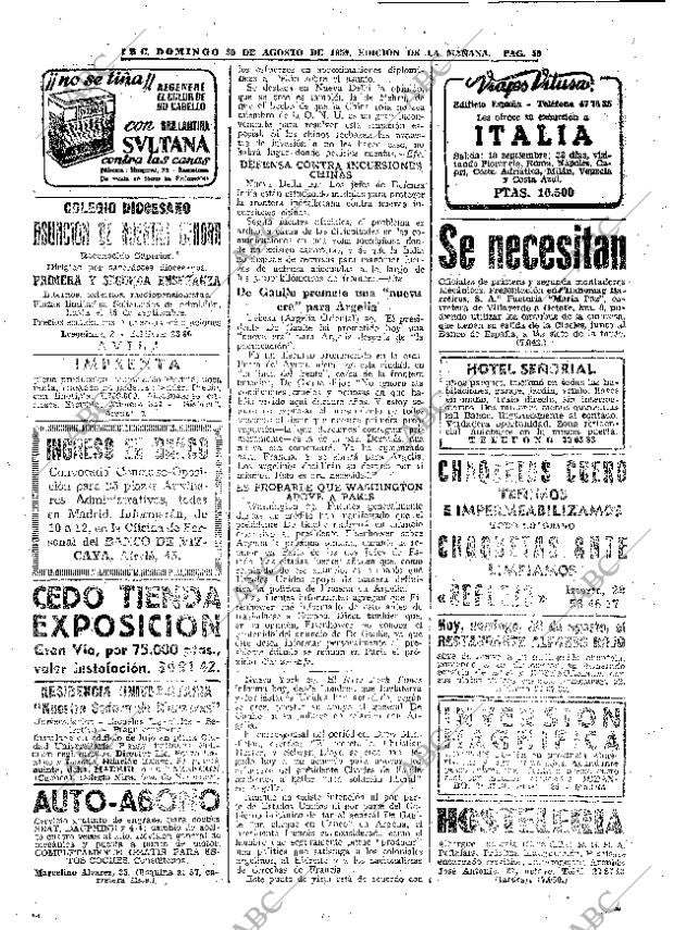 ABC MADRID 30-08-1959 página 50