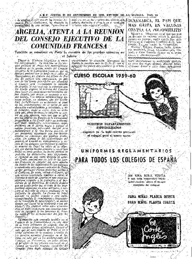 ABC MADRID 10-09-1959 página 29