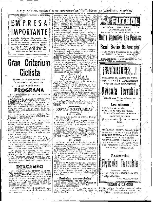 ABC SEVILLA 20-09-1959 página 38