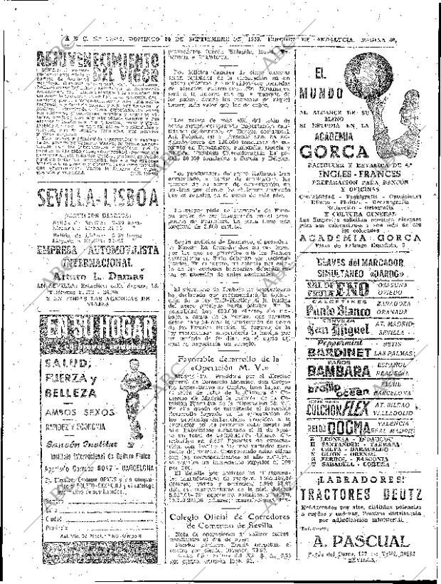 ABC SEVILLA 20-09-1959 página 40