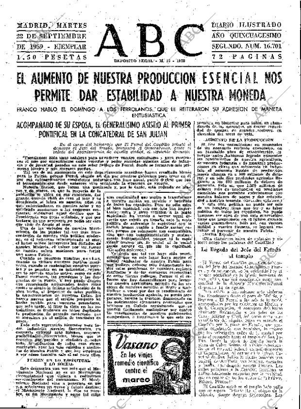 ABC MADRID 22-09-1959 página 31