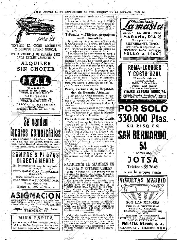 ABC MADRID 24-09-1959 página 26