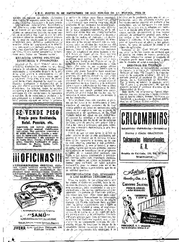 ABC MADRID 24-09-1959 página 30