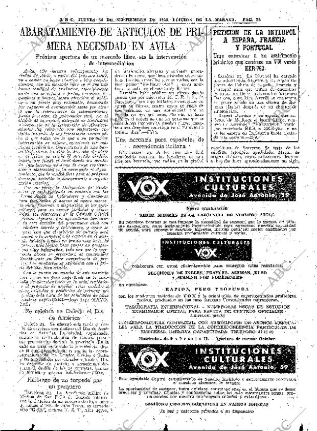 ABC MADRID 24-09-1959 página 35