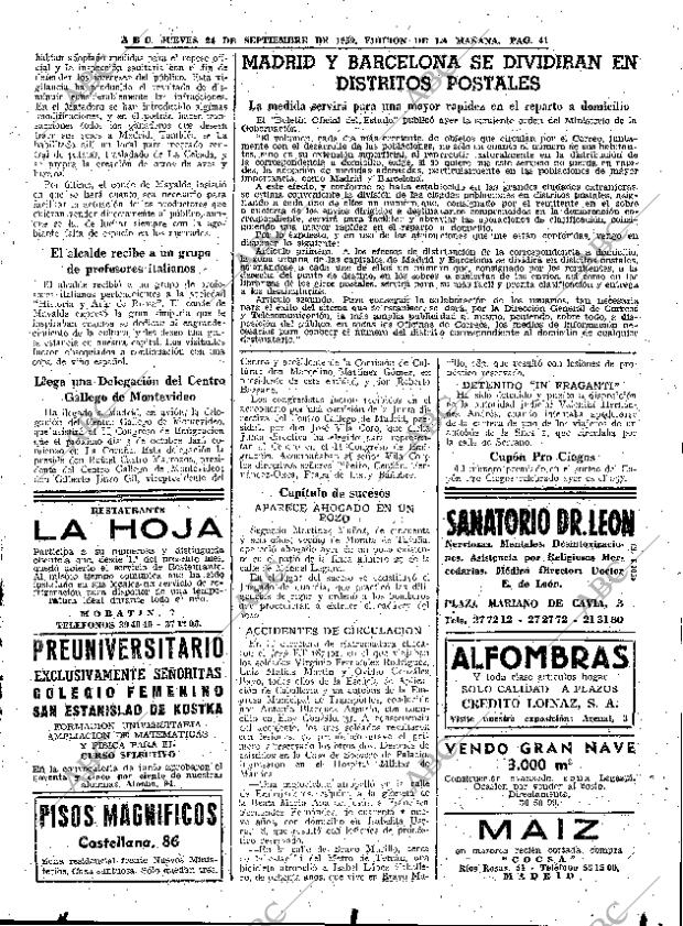 ABC MADRID 24-09-1959 página 41