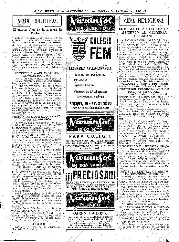 ABC MADRID 24-09-1959 página 43