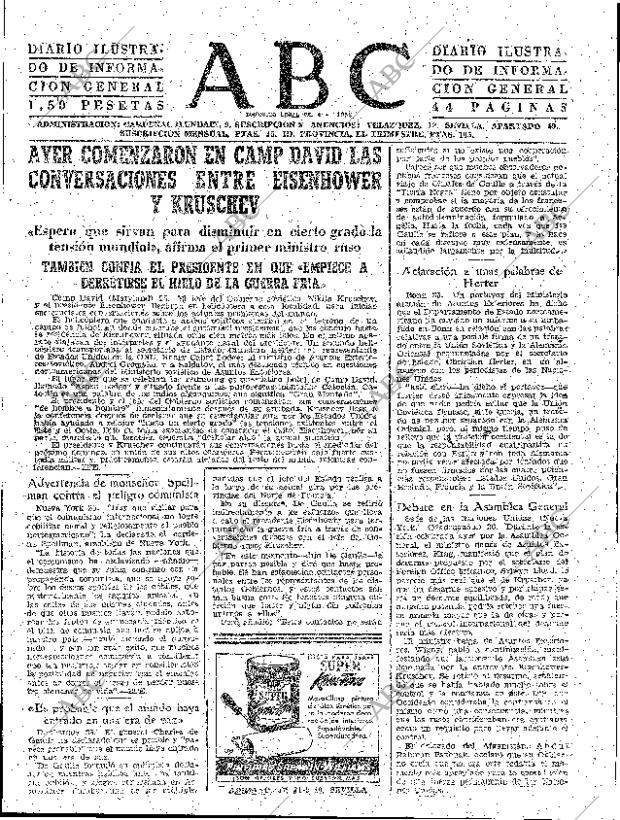 ABC SEVILLA 26-09-1959 página 15