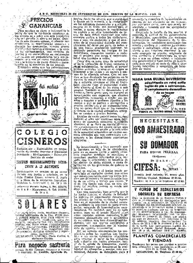 ABC MADRID 30-09-1959 página 34