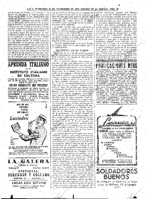 ABC MADRID 30-09-1959 página 48