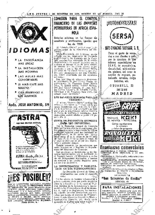 ABC MADRID 01-10-1959 página 32