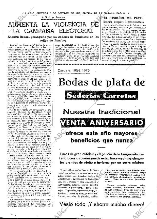 ABC MADRID 01-10-1959 página 33