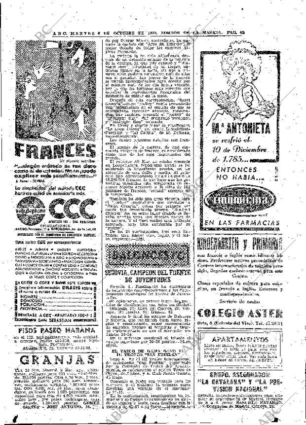 ABC MADRID 06-10-1959 página 62