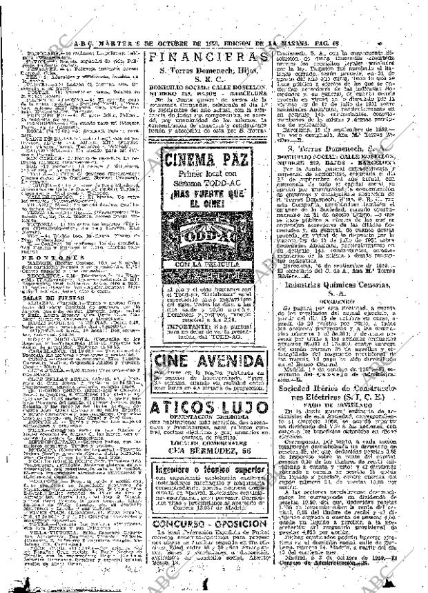 ABC MADRID 06-10-1959 página 68