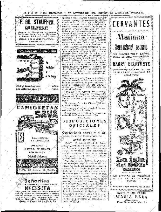 ABC SEVILLA 07-10-1959 página 22