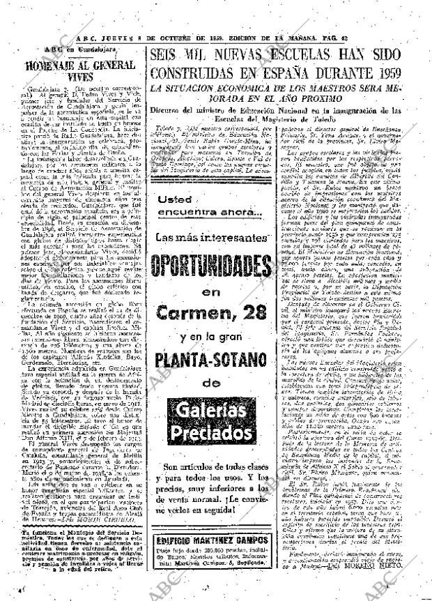 ABC MADRID 08-10-1959 página 42