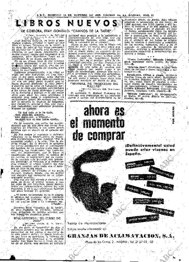 ABC MADRID 11-10-1959 página 87