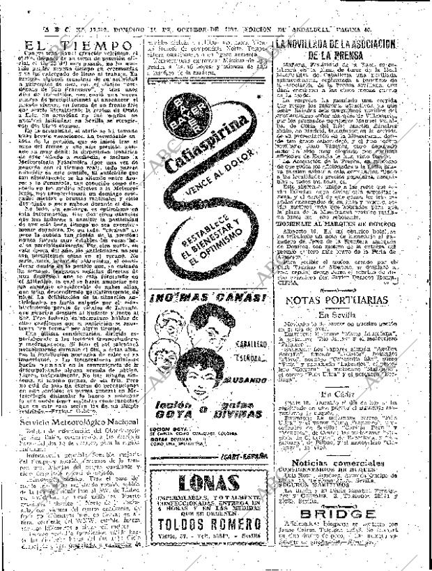 ABC SEVILLA 11-10-1959 página 46