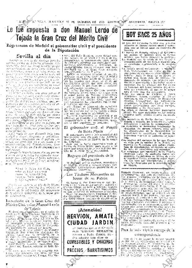 ABC SEVILLA 13-10-1959 página 27
