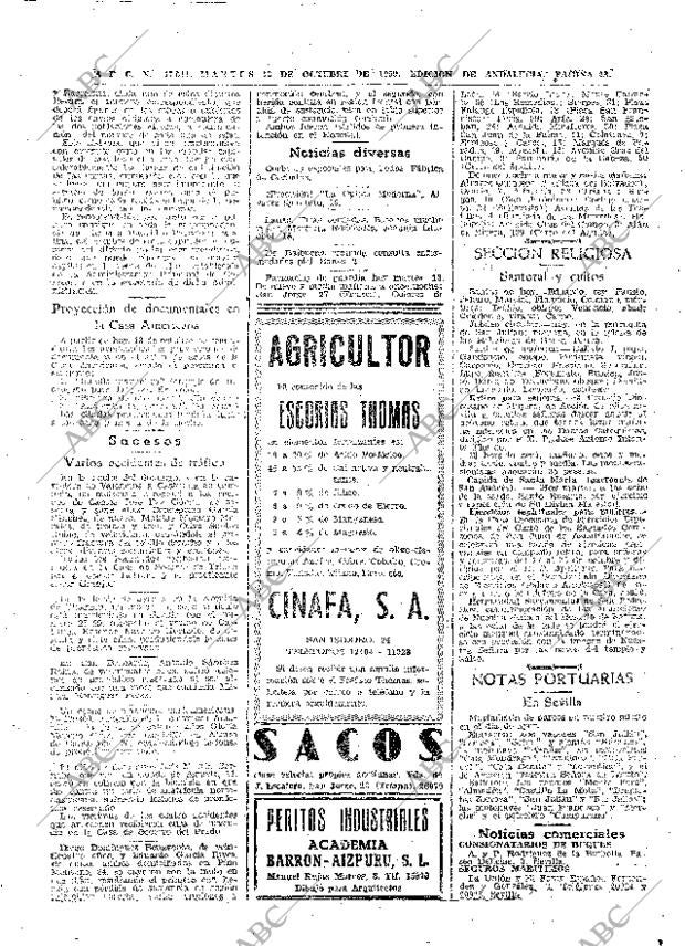 ABC SEVILLA 13-10-1959 página 28