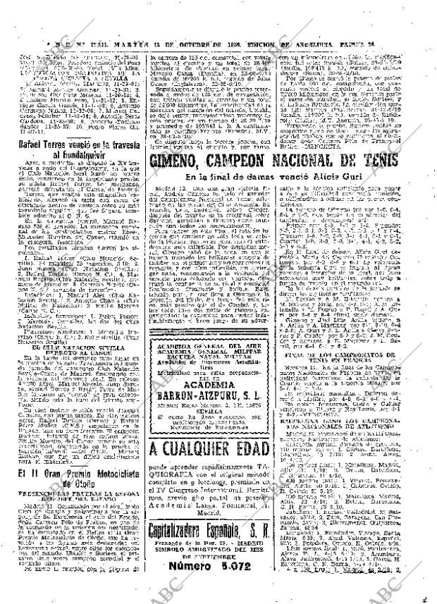 ABC SEVILLA 13-10-1959 página 36