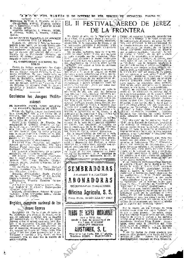 ABC SEVILLA 13-10-1959 página 37