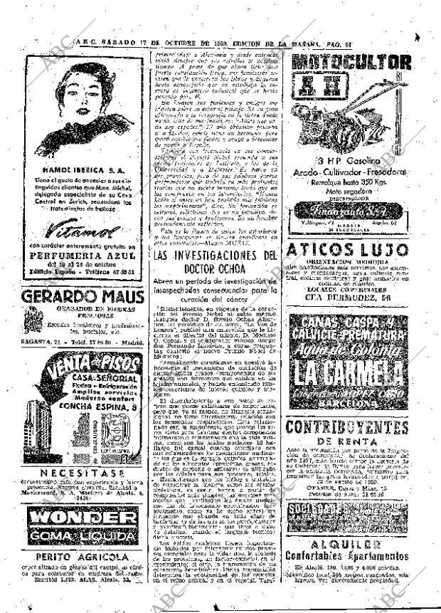ABC MADRID 17-10-1959 página 54