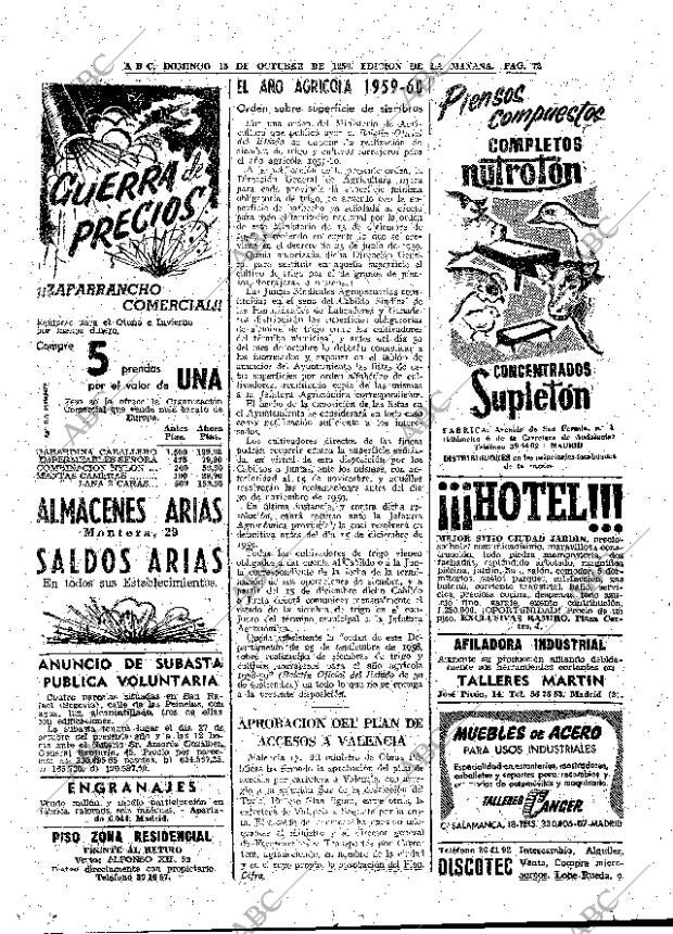 ABC MADRID 18-10-1959 página 72