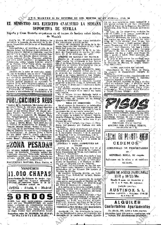 ABC MADRID 20-10-1959 página 58