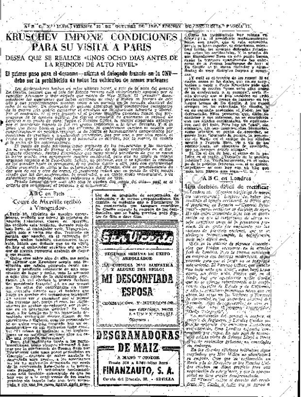 ABC SEVILLA 23-10-1959 página 17