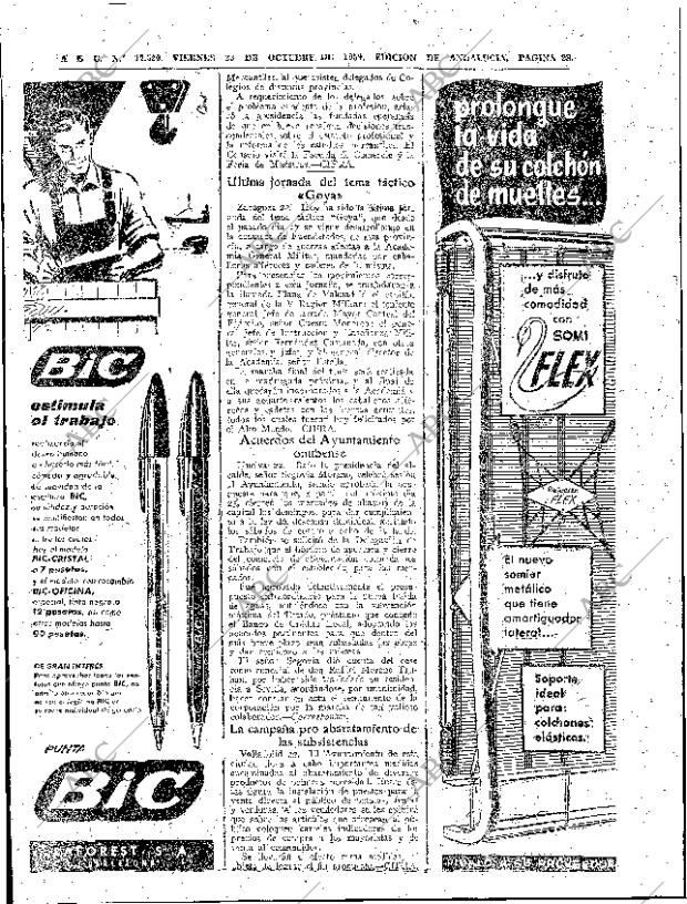 ABC SEVILLA 23-10-1959 página 28