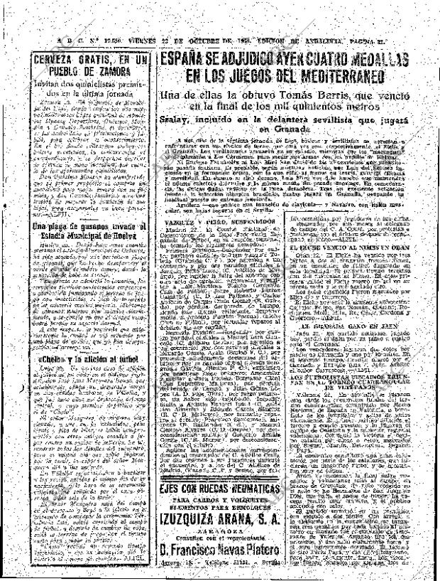 ABC SEVILLA 23-10-1959 página 31