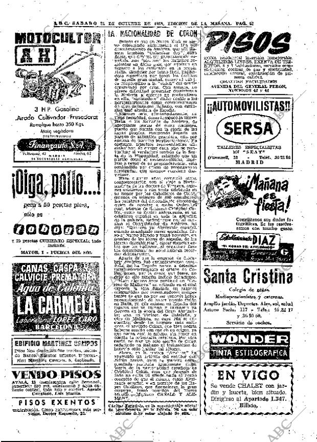 ABC MADRID 31-10-1959 página 52