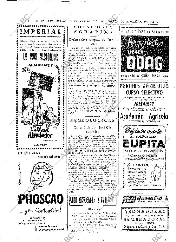 ABC SEVILLA 31-10-1959 página 46