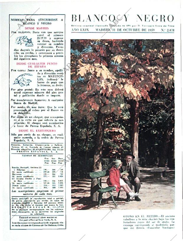BLANCO Y NEGRO MADRID 31-10-1959 página 3