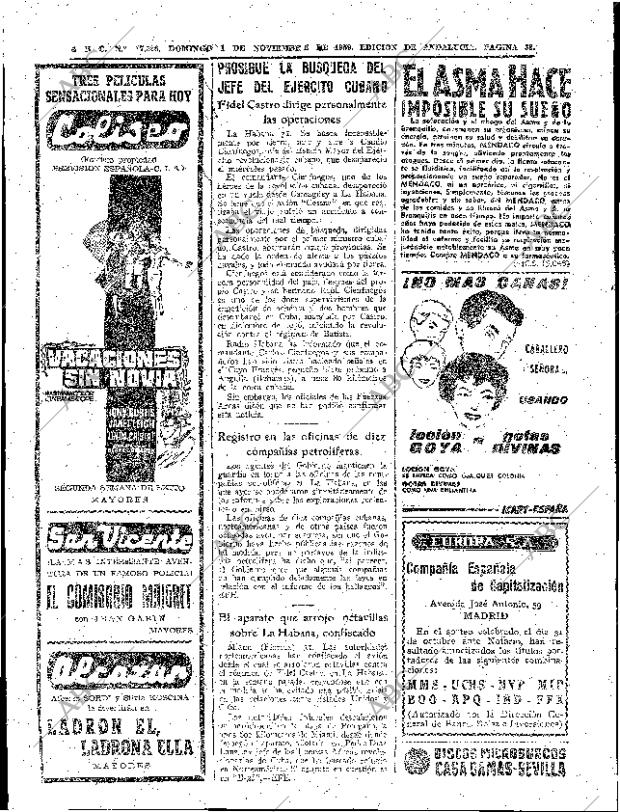 ABC SEVILLA 01-11-1959 página 38