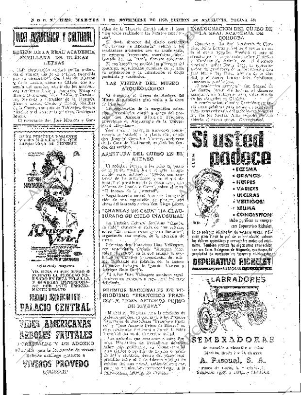 ABC SEVILLA 03-11-1959 página 30