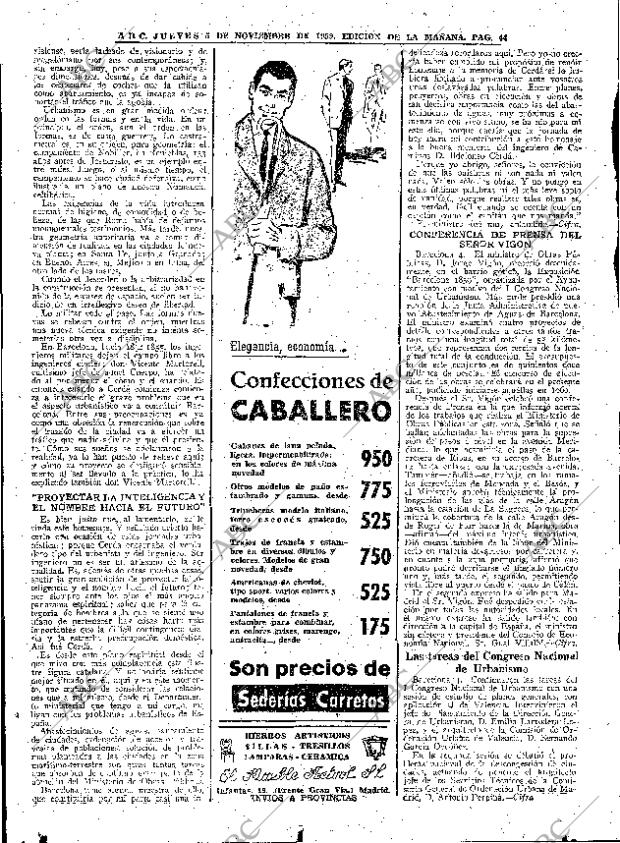 ABC MADRID 05-11-1959 página 44