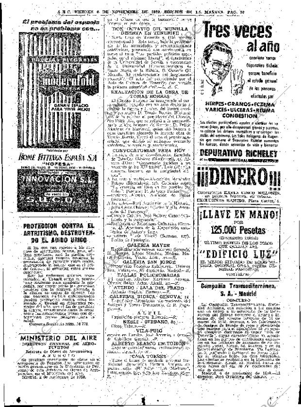 ABC MADRID 06-11-1959 página 50